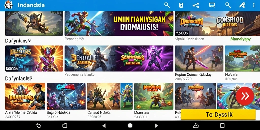 Tampilan awal aplikasi yang menarik.