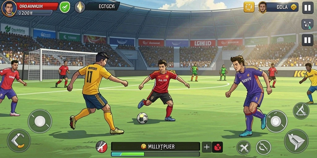Screenshot menampilkan karakter utama dalam aksi.