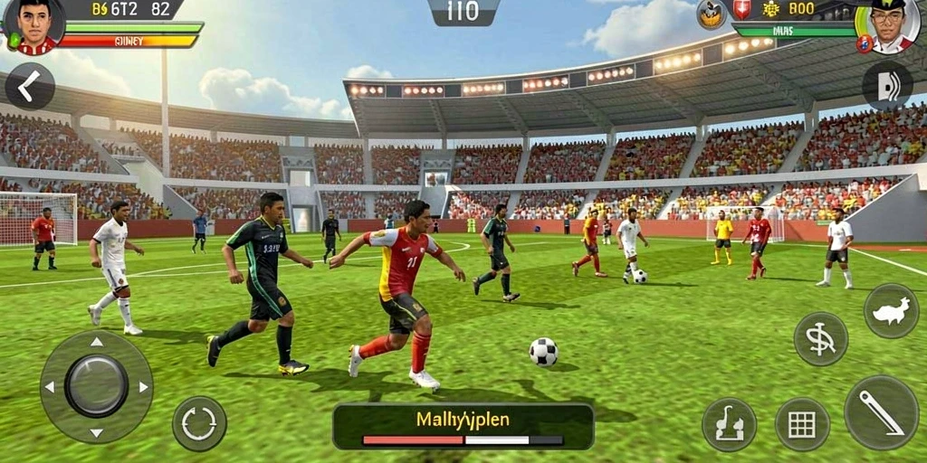 Tampilan antarmuka game yang menarik dan modern.