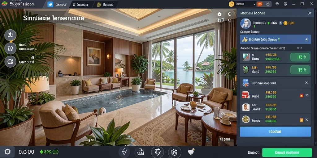 Screenshot aplikasi menunjukkan antarmuka permainan yang menarik.