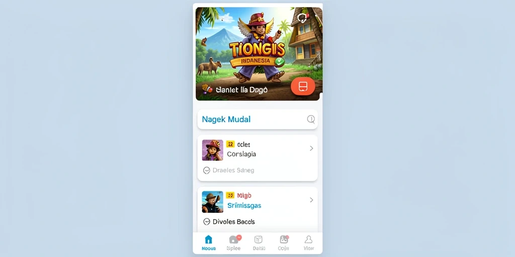 Tampilan halaman utama yang sederhana dan menarik.