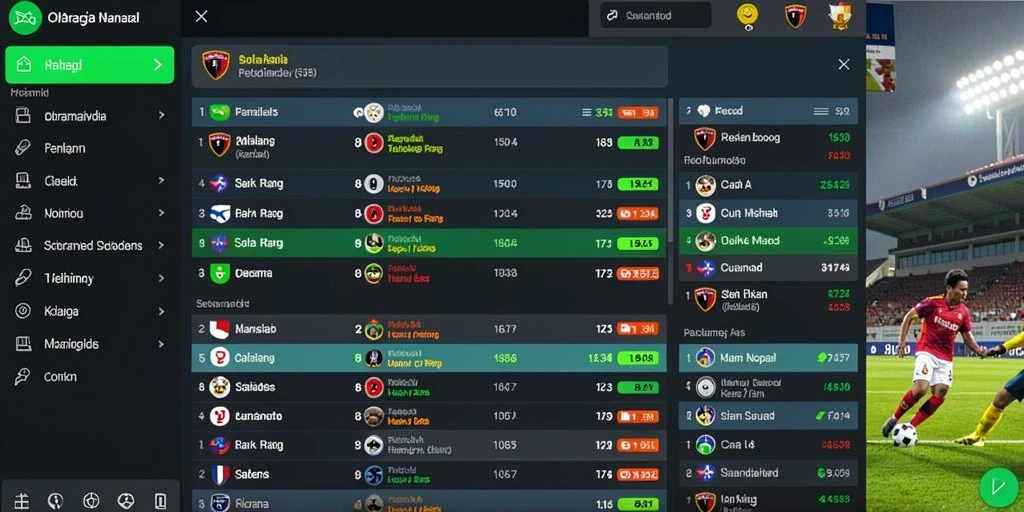 Tampilan menu utama yang menarik dengan desain yang modern.