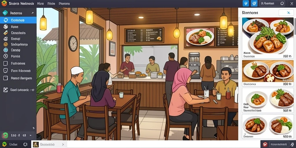 Tampilan antarmuka yang ramah pengguna.